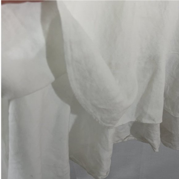 CHALET White Linen Sundress | L - Picture 6 of 9